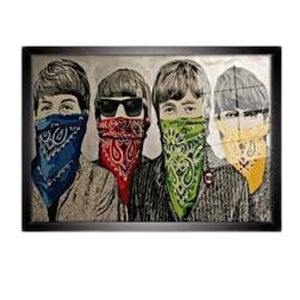 BANKSY Beatles bandana poster 36x24